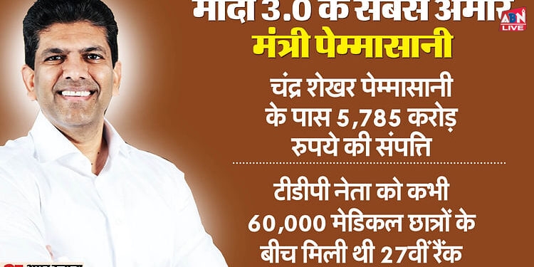 Richest Minister: डॉक्टर से नेता बने तेदेपा के चंद्र शेखर मोदी 3.0 के सबसे अमीर मंत्री, जानिए कितनी है संपत्ति