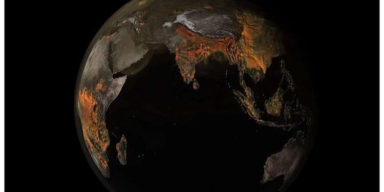 Climate Change: अंतरिक्ष से भारत के ऊपर दिखा कार्बन-डाइऑक्साइड का गुबार, नासा के वीडियो में डराने वाला नजारा