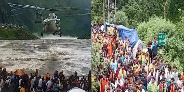 Kedarnath Cloudburst: काली रात...उम्मीद भरी सुबह...फंसे कुछ यात्रियों को लाया सेना का हेलिकॉप्टर, अब मौसम खराब