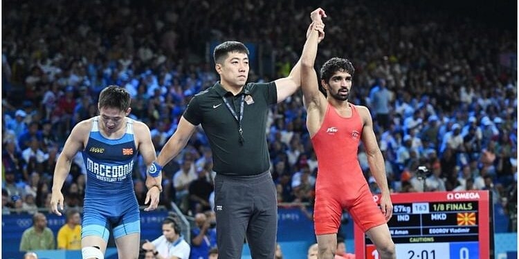 Paris Olympics : कुश्ती में कांस्य जीत बिरोहड के अमन बने सुलतान, माता-पिता और देश के नाम किया पदक