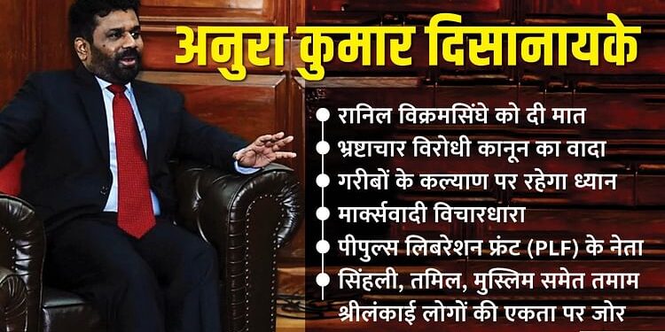 श्रीलंका राष्ट्रपति चुनाव: जानिए कौन हैं अनुरा दिसानायके? त्रिकोणीय मुकाबले में प्रेमदासा-विक्रमसिंघे को हराया