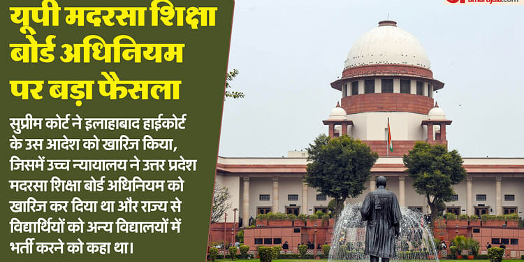 Supreme Court: UP मदरसा कानून पर 'सुप्रीम' मुहर; CJI की अध्यक्षता वाली पीठ ने इलाहाबाद हाईकोर्ट का फैसला पलटा