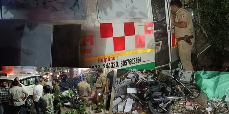 गाजियाबाद: तेज रफ्तार एंबुलेंस अनियंत्रित होकर बाइक-स्कूटी से टकराई, दो शिवभक्तों की मौत, एक की हालत नाजुक