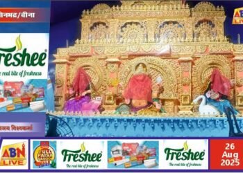 एनसीएल बीना में गणेशोत्सव की धूम, रामलीला मैदान में विशेष थीम पर सजा पूजा मंडप