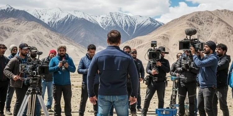 Salman Khan: सलमान खान ने लद्दाख में शुरू की 'बैटल ऑफ गलवान' की शूटिंग, BTS तस्वीर वायरल