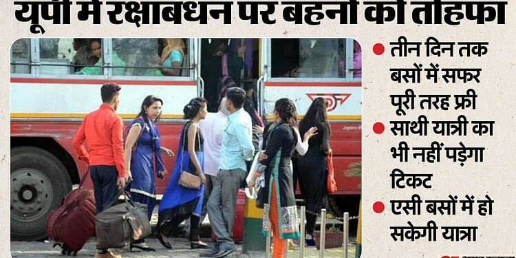 UP : आज सुबह छह बजे से तीन दिनों तक बसों में मुफ्त यात्रा करेंगी महिलाएं, एक सहायक का टिकट भी माफ
