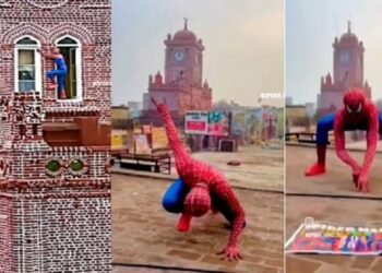 UP : मेरठ में 'स्पाइडरमैन' गिरफ्तार, शहर के ऐतिहासिक घंटाघर पर चढ़कर किया खतरनाक स्टंट, बनाया वीडियो