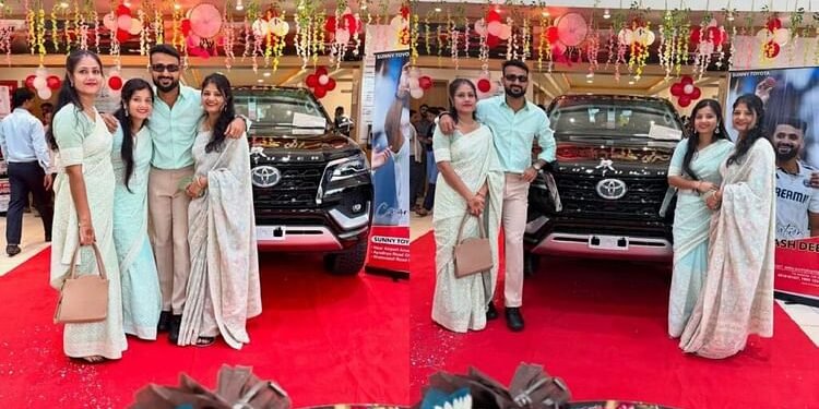 यूपी: आकाशदीप को दी गई बिना नंबर प्लेट वाली फॉर्च्यूनर गाड़ी, विवाद के बाद क्रिकेटर और शोरूम को नोटिस