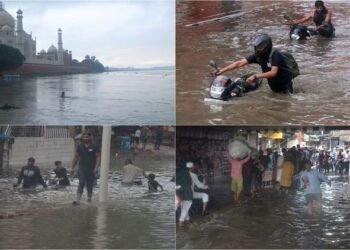 UP:  ताजमहल तक पहुंचा यमुना का पानी...खतरे का निशान हुआ पार, लोगों में दहशत; रात तक हो सकती है खतरनाक स्थिति