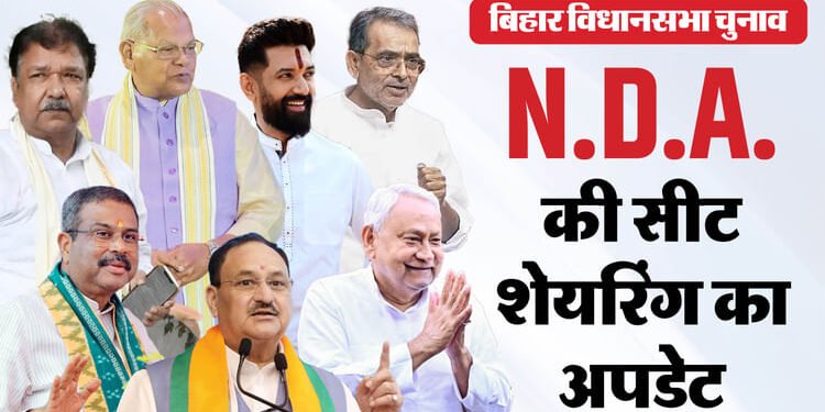 Bihar Election Update LIVE : एनडीए के सीट बंटवारे में उठापटक, मांझी-कुशवाहा से मिले भाजपा नेता, चिराग दूर-दूर