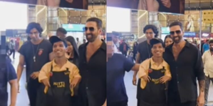 अक्षय कुमार के साथ फोटो खिंचवाने आया दिव्यांग फैन, सिक्योरिटी ने शर्ट पकड़कर घसीटा; देखें वायरल वीडियो