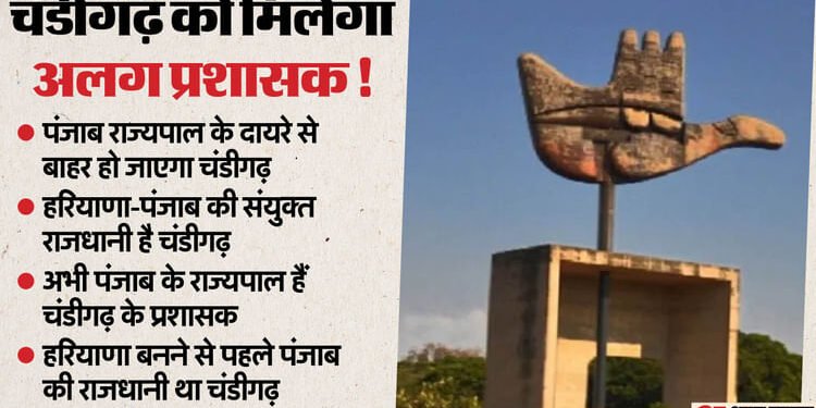चंडीगढ़ को मिलेगा स्वतंत्र प्रशासक: पंजाब राज्यपाल का सांविधानिक दायरा होगा खत्म! ...विधेयक लाएगी केंद्र सरकार