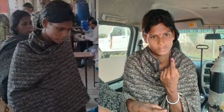 पहले बनीं मां फिर किया वोट: प्रसव के कुछ घंटे बाद नवजात के साथ सोनी पहुंचीं मतदान केंद्र, निभाया अपना फर्ज