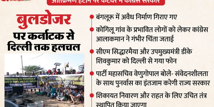 Kogilu Demolition: कर्नाटक में 400 घर गिराने पर घिरी कांग्रेस, सिद्धारमैया-शिवकुमार को दिल्ली से गया फोन
