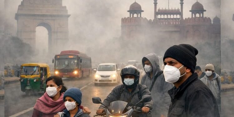दिल्ली प्रदूषण ने तोड़ा रिकॉर्ड: बीते आठ साल में सबसे प्रदूषित रहा दिसंबर, राजधानी में घुट रही लोगों की सांसें