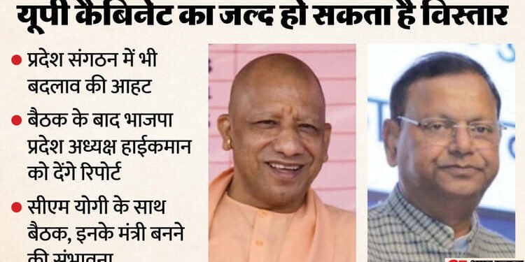 यूपी: योगी कैबिनेट का जल्द होगा विस्तार, भाजपा प्रदेश अध्यक्ष ने सीएम आवास पर की मैराथन बैठक; दिल्ली रवाना