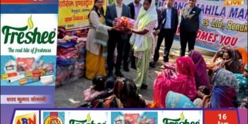 ग्रासिम इंडस्ट्रीज रेनुकूट ने मकर संक्रांति पर जरूरतमंदों में बांटे कंबल