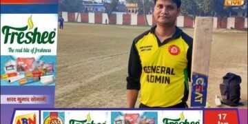 अताउल्लाह खान की विस्फोटक शतकीय पारी से जनरल एडमिन की रोमांचक जीत, कमर्शियल चैलेंजर्स को 3 विकेट से हराया