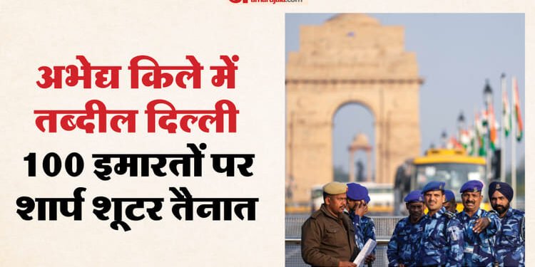 आज परिंदा भी पर नहीं मार सकता: अभेद सुरक्षा घेरे में दिल्ली, चप्पे-चप्पे पर जवान; एंटी एयरक्राफ्ट गन तैनात