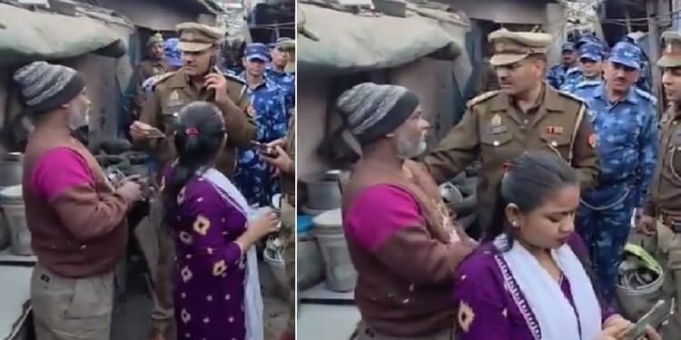 'मशीन तो बांग्लादेशी बता रही': SHO ने पीठ पर लगाया मोबाइल, बोले- यह ऐसी मशीन है जो बता देगी कि कहां के हो