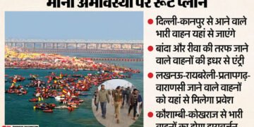 माघ मेला: आज रात 12 बजे से शहर में भारी वाहनों का प्रवेश नहीं, मौनी अमावस्या पर जारी किया रूट डायवर्जन प्लान