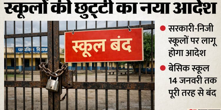 यूपी: प्रचंड सर्दी के बीच स्कूल खुलने को लेकर आया शासन का नया आदेश, आठवीं तक के स्कूल पूरी तरह से बंद; कुछ का समय बदला