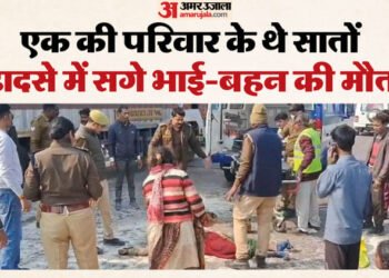 सात लोग कर रहे थे सड़क पार: 150 KM/H की स्पीड से स्कॉर्पियो ने तीन को कुचला, छह फुट उछलकर 15 मीटर दूर गिरे