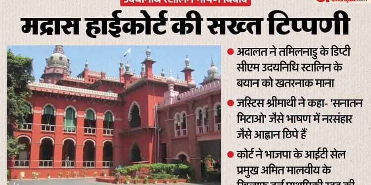 हाईकोर्ट की सख्त टिप्पणी: उदयनिधि का 'सनातन मिटाओ' बयान नरसंहार की मांग जैसा; अमित मालवीय के खिलाफ FIR रद्द