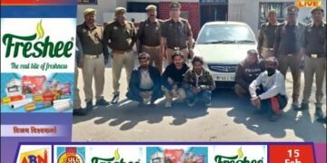 चोरी की कार सहित 5 आरोपी गिरफ्तार, अंतर्राज्यीय गिरोह का पर्दाफाश