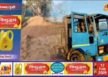 एनएच-39 पर बालू से लदा टिपर पलटा, ड्राइवर और खलासी सुरक्षित