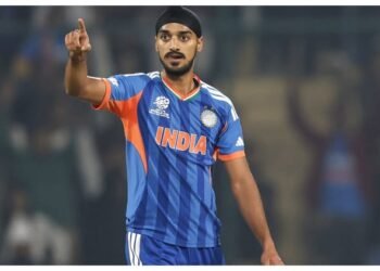 IND vs NAM Live Score: नामीबिया का स्कोर छह विकेट पर 100 के करीब, ट्रंपलमैन और ग्रीन क्रीज पर