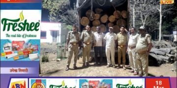 वन विभाग की बड़ी कार्रवाई: प्रतिबंधित सांखू लकड़ी से भरा ट्रक पकड़ा, अंतरराज्यीय तस्करी गिरोह का खुलासा