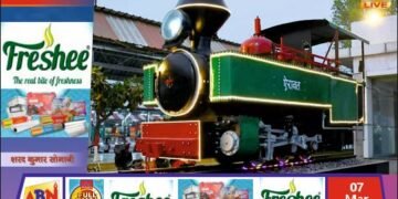 लखनऊ जंक्शन स्टेशन पर स्थापित हुआ हैरिटेज स्टीम इंजन ‘ऐरावत’, यात्रियों के लिए बना आकर्षण का केंद्र