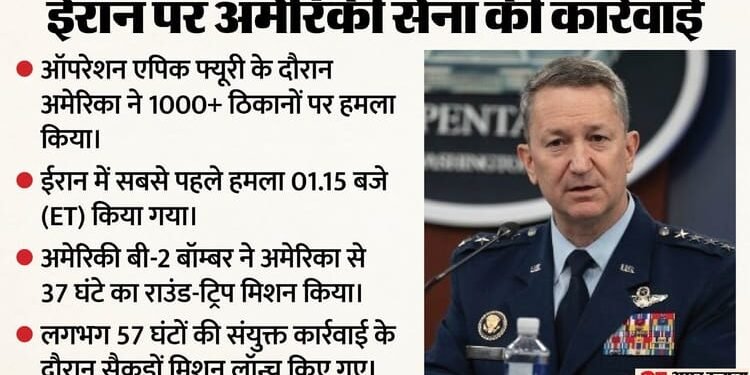 US-Iran War: ऑपरेशन एपिक फ्यूरी पर अमेरिका का खुलासा, 24 घंटे में ईरान के हजार से ज्यादा ठिकानों पर किया हमला