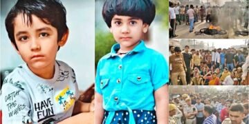 खनन ट्रैक्टर ने मासूम भाई-बहन को कुचला, मौत: गुस्साए परिजनों और जनता सड़क पर लगाया घंटों जाम, बड़ी तादाद में पहुंची पुलिस