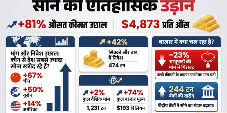 सोने की चमक और तेज: जनवरी-मार्च तिमाही में वैश्विक मांग 2% बढ़ी, WGC ने कहा- रिकॉर्ड कीमतों के बावजूद मांग बढ़ी
