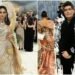Met Gala: गोल्डन साड़ी में रेड कारपेट पर उतरीं ईशा अंबानी, करण जौहर ने दिखाई राजा रवि वर्मा की विरासत