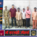 दुद्धी पुलिस का अभियान जारी, पांच वारंटी अभियुक्त गिरफ्तार