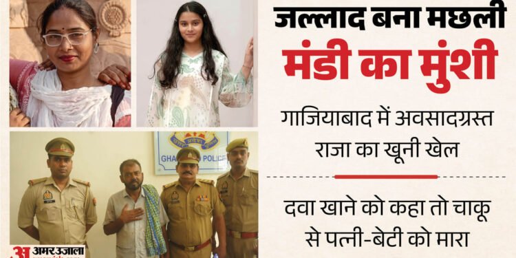 गाजियाबाद डबल मर्डर की पूरी कहानी: तीन दिन पहले लाया मांस काटने वाला चाकू, गद्दे के नीचे छिपाया; इसलिए जल्लाद बना राजा